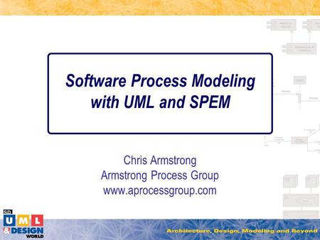 Software Process Modeling with UML and SPEM