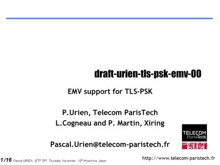 draft-urien-tls-psk-emv-00