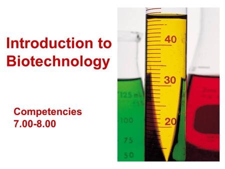 Introduction to Biotechnology