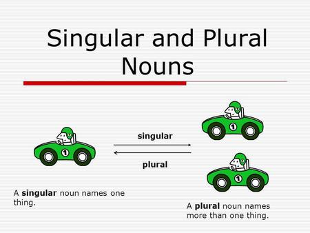 Singular and Plural Nouns