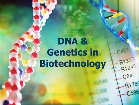 DNA & Genetics in Biotechnology