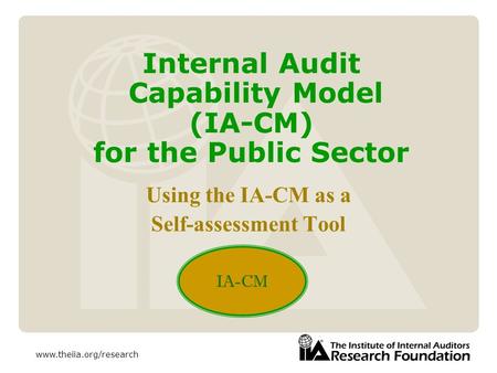 Internal Audit Capability Model (IA-CM) for the Public Sector