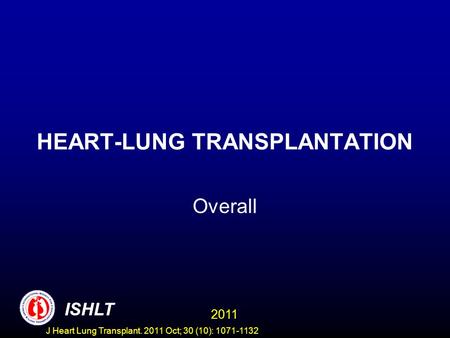 HEART-LUNG TRANSPLANTATION