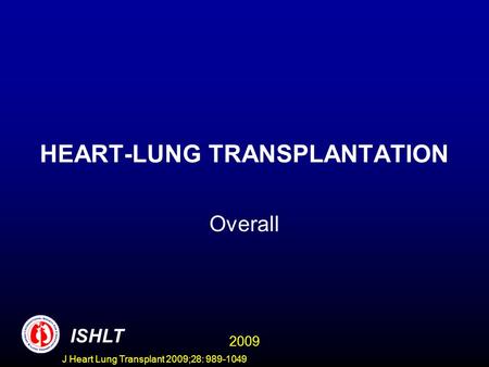 HEART-LUNG TRANSPLANTATION