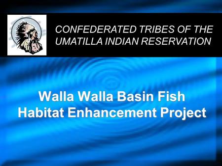 Walla Walla Basin Fish Habitat Enhancement Project CONFEDERATED TRIBES OF THE UMATILLA INDIAN RESERVATION.