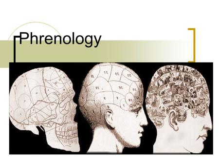 Phrenology.