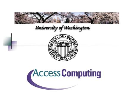 An alliance to increase the participation of individuals with disabilities in computing careers Richard Ladner, PI Sheryl Burgstahler, Co-PI & Director.