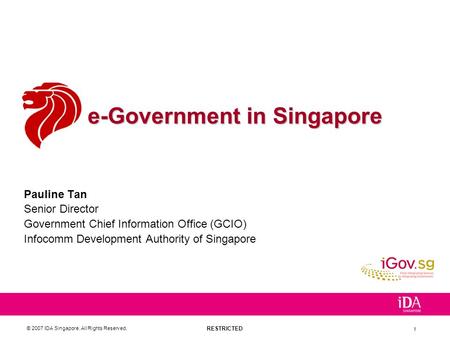 e-Government in Singapore