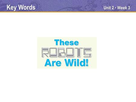 Unit 2 Week 3 Key Words. Unit 2 Week 3 investigating Key Words.