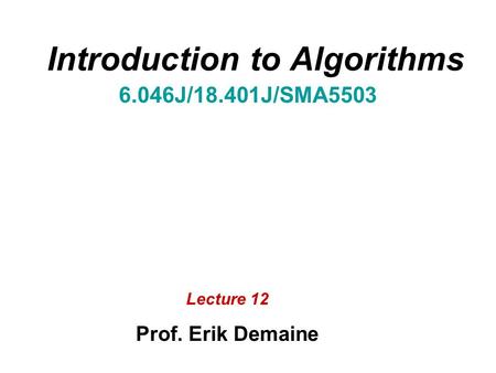 Introduction to Algorithms