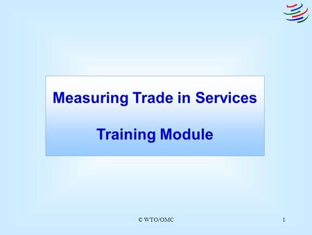 Measuring Trade in Services