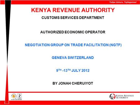 KENYA REVENUE AUTHORITY