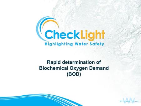 Rapid determination of Biochemical Oxygen Demand (BOD)