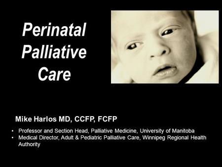 Perinatal Palliative Care