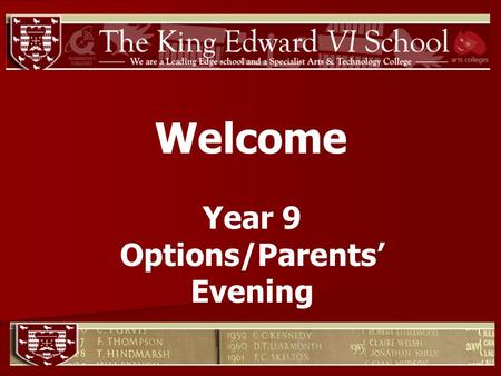 Welcome Year 9 Options/Parents Evening. Core Pathway (GCSEs) English Language English Literature or Media Studies Maths Science.