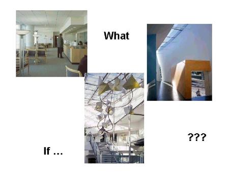 What If … ??? The National Policy Framework Modernisation agenda Consumerism, design quality, sustainability To enhance the patients experience of healthcare.