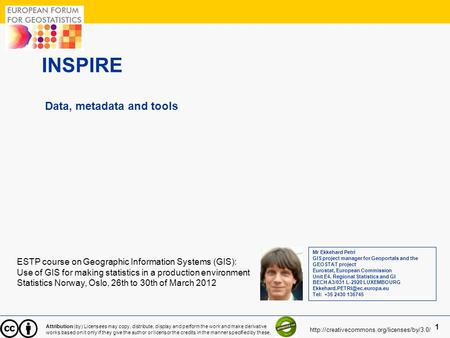 INSPIRE Data, metadata and tools