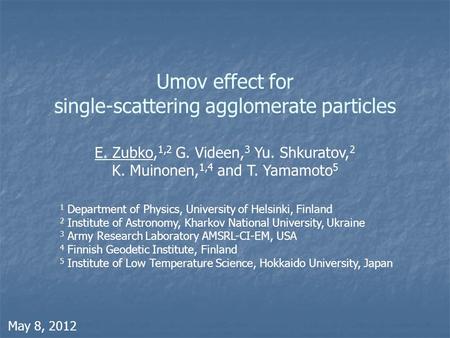 Umov effect for single-scattering agglomerate particles