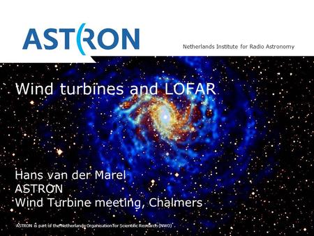 Wind turbines and LOFAR