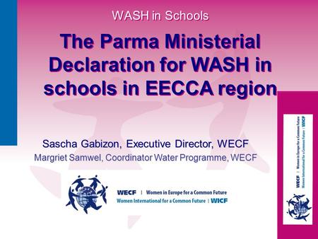 The Parma Ministerial Declaration for WASH in schools in EECCA region