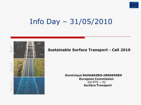 Sustainable Surface Transport - Call 2010