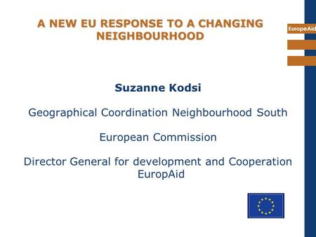 A NEW EU RESPONSE TO A CHANGING NEIGHBOURHOOD