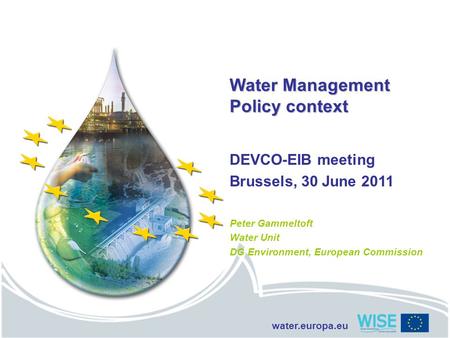 Water Management Policy context