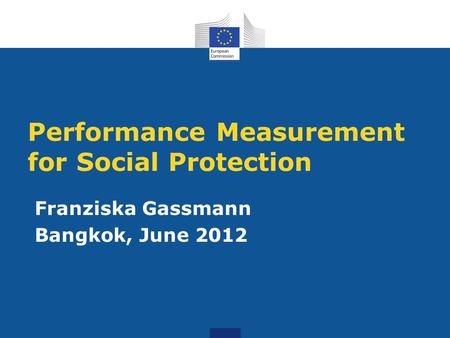 Performance Measurement for Social Protection