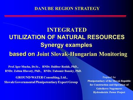 DANUBE REGION STRATEGY