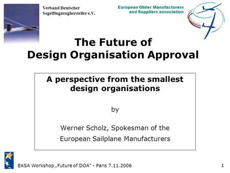 The Future of Design Organisation Approval