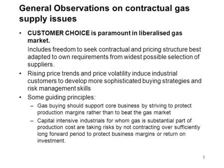 ENTERPRISE AND INDUSTRY DIRECTORATE-GENERAL AD HOC GROUP: « COMPETITIVESS OF AND ACCESS TO COST EFFECTIVE ENERGY INPUTS TO ENERGY INTENSIVE INDUSTRIES.