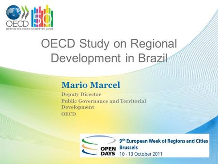 OECD Study on Regional Development in Brazil