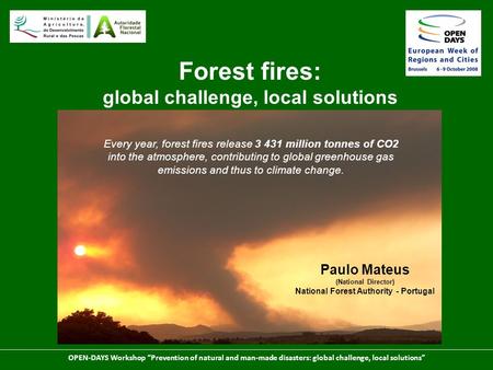 Forest fires: global challenge, local solutions