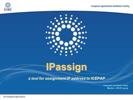 a tool for assignment IP address to ICEPAP