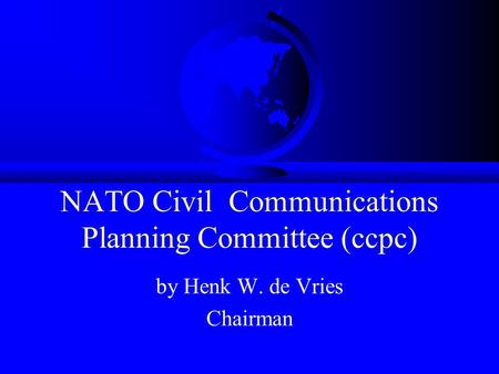 NATO Civil Communications Planning Committee (ccpc)