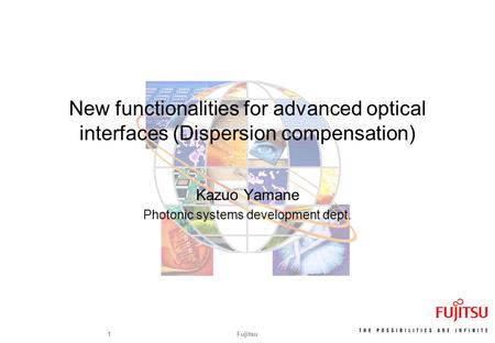 Kazuo Yamane Photonic systems development dept.