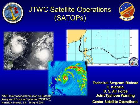 JTWC Satellite Operations (SATOPs)