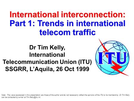 International interconnection: