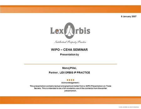 Partner , LEX ORBIS IP PRACTICE