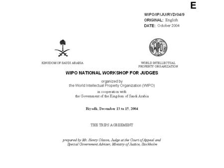 What is TRIPS ? TRIPS is The Agreement on Trade-Related Aspects of Intellectual Property Rights, Including Trade in Counterfeit Goods. TRIPS is one of.