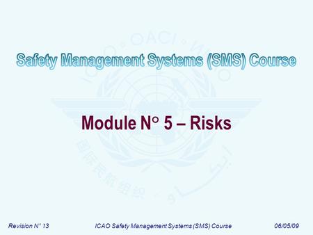 Module N° 5 – Risks.