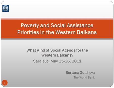 Poverty and Social Assistance Priorities in the Western Balkans