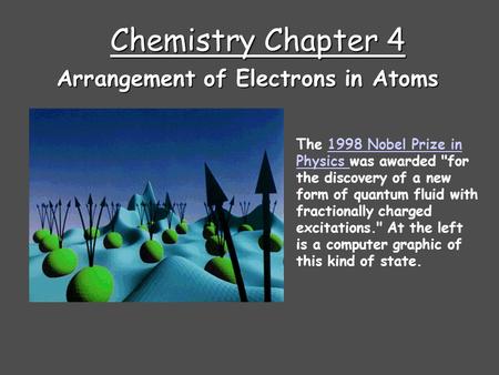 Arrangement of Electrons in Atoms