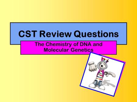 The Chemistry of DNA and Molecular Genetics