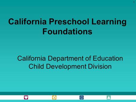 California Preschool Learning Foundations