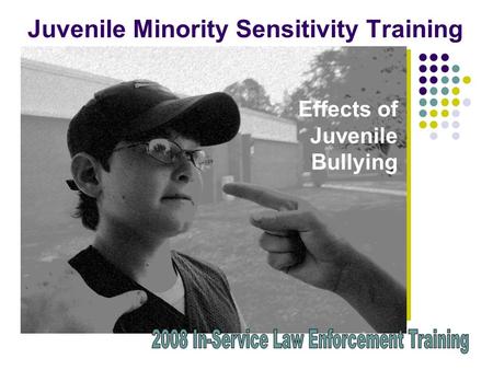 Juvenile Minority Sensitivity Training