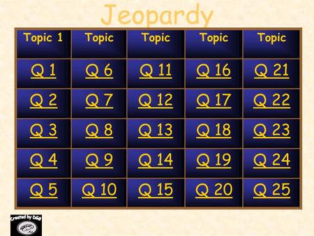 Jeopardy Q 1 Q 6 Q 11 Q 16 Q 21 Q 2 Q 7 Q 12 Q 17 Q 22 Q 3 Q 8 Q 13