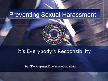 Preventing Sexual Harassment