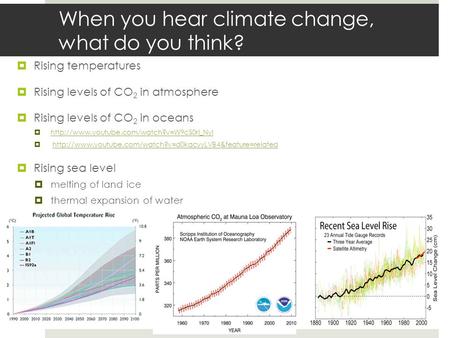 When you hear climate change, what do you think?