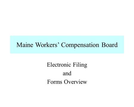 Maine Workers’ Compensation Board